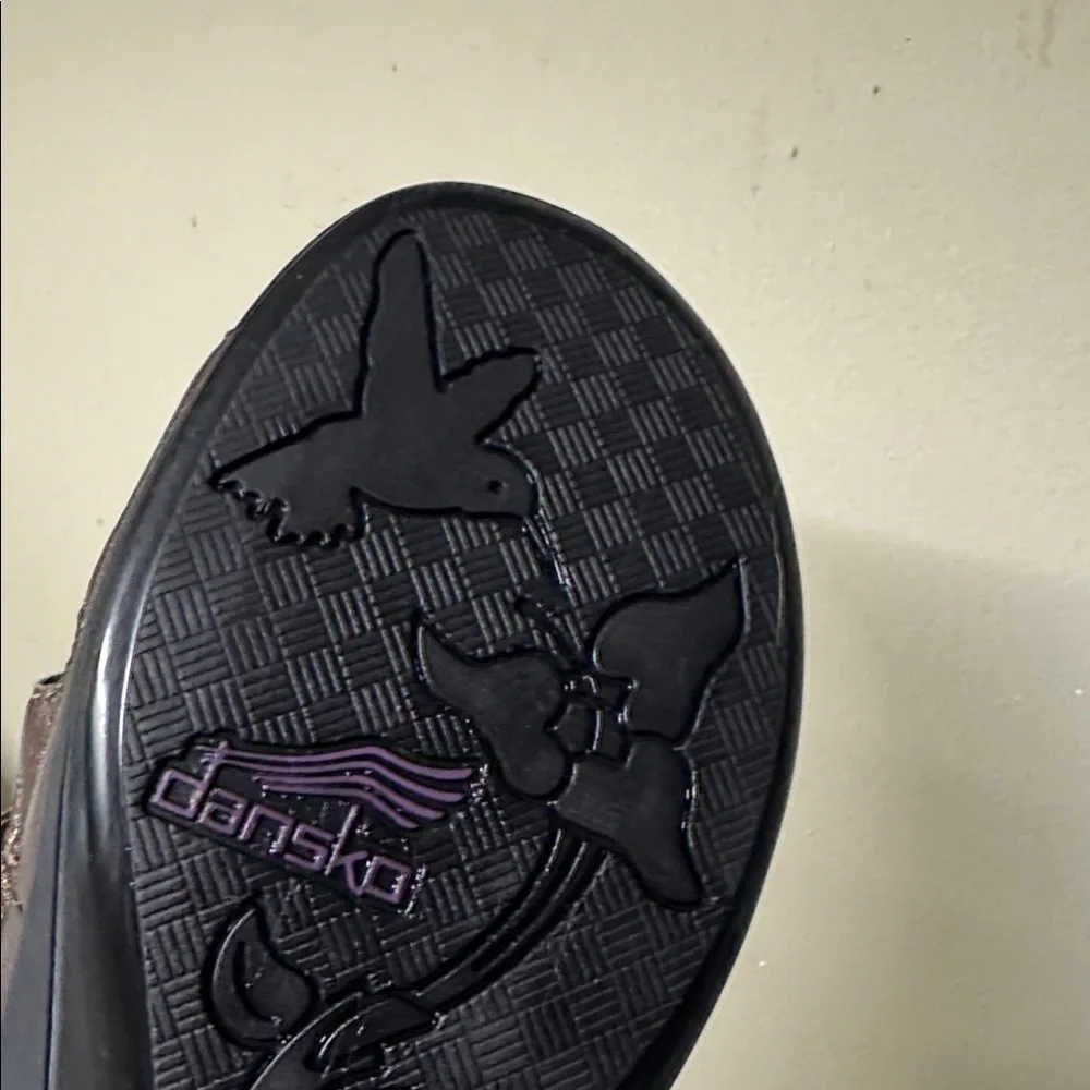 Dansko Janie sandals slide on Brown Leather Bronze Comfort 41  US 11 11.5